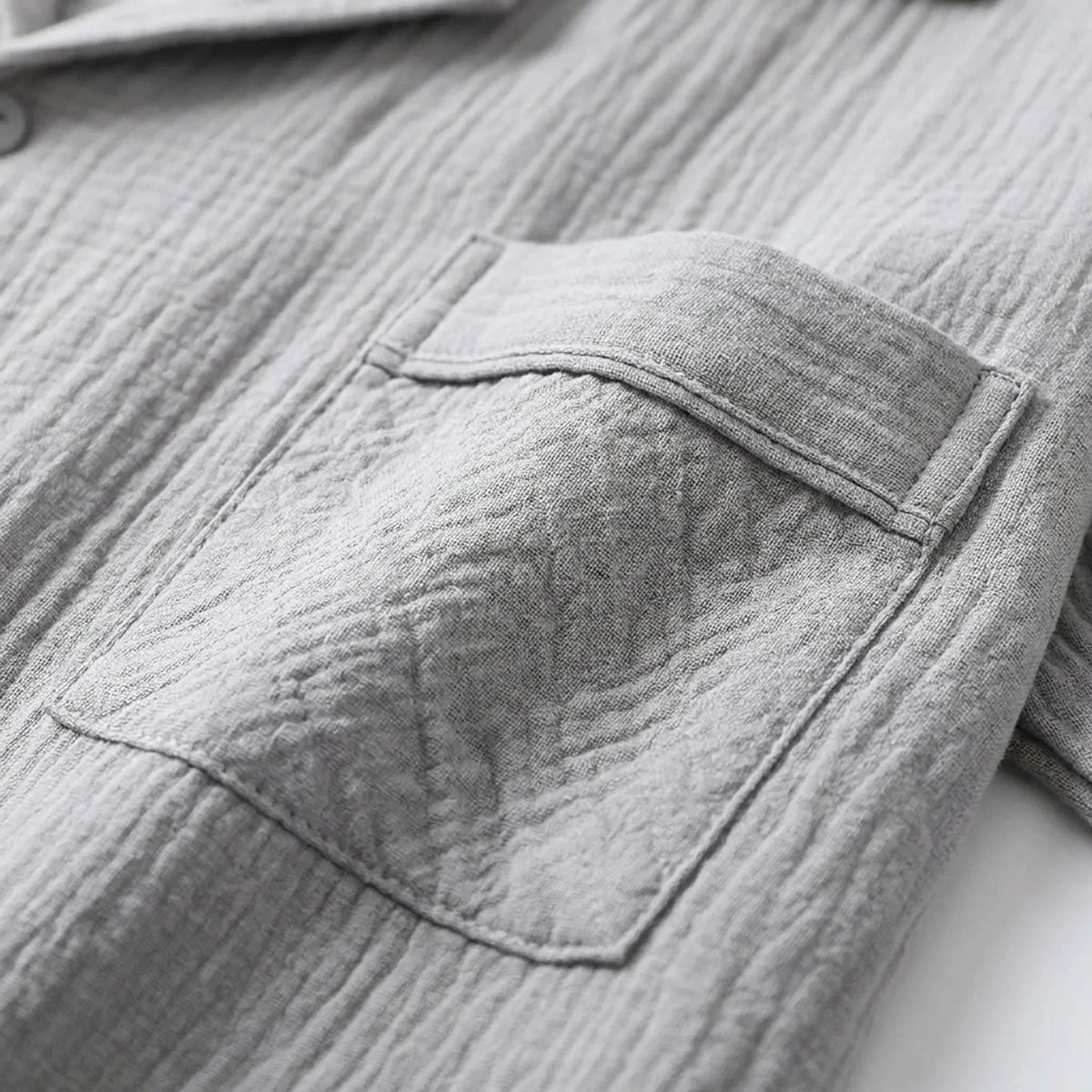 Mousseline Pyjama Heren | Reverskraag | 4 Kleuren