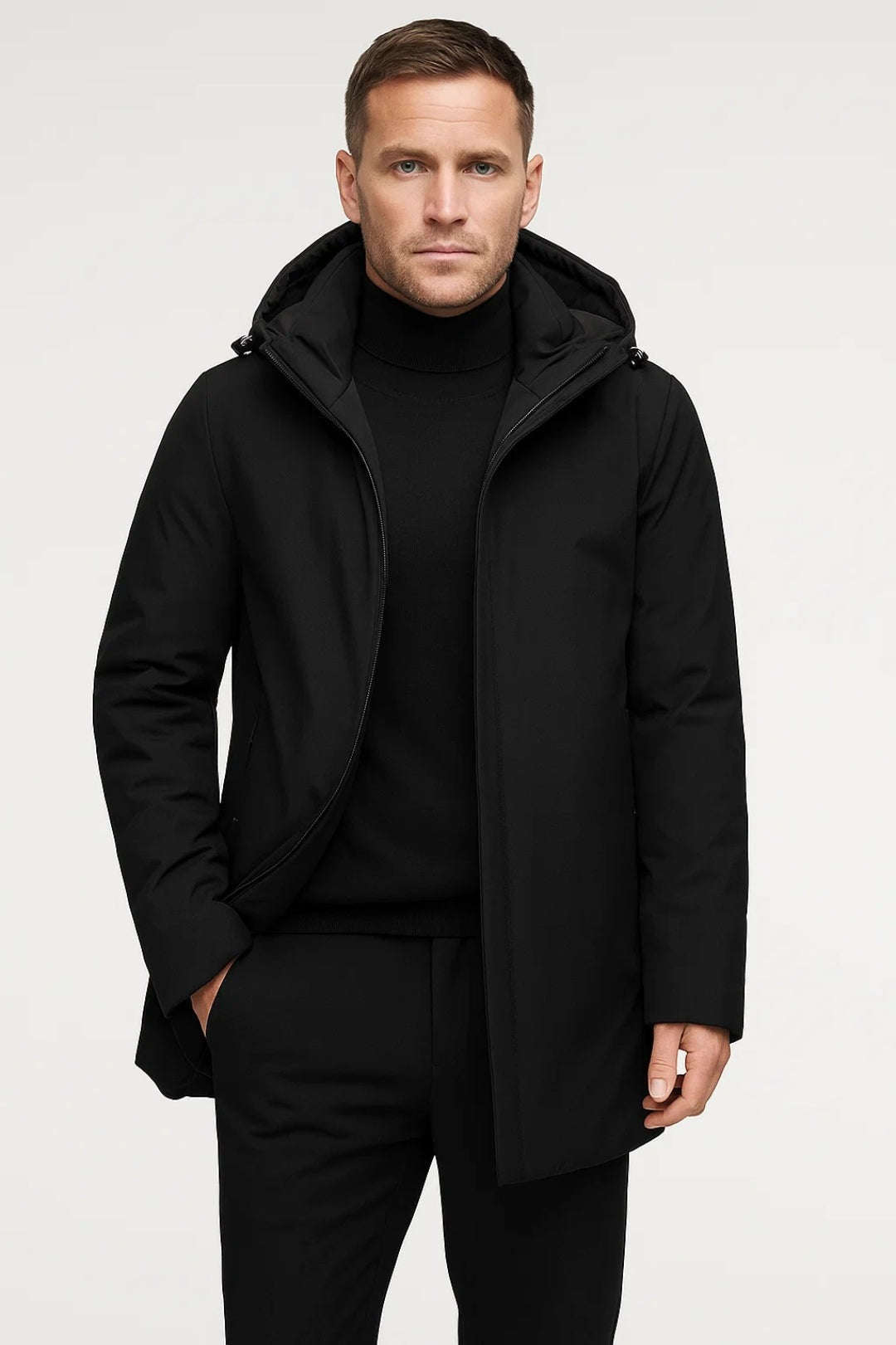 Parka Heren | Waterafstotend | Capuchon | Verborgen Sluiting