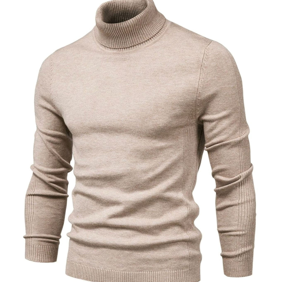 Slim Fit Coltrui Heren | Fijngebreid | Geribde Col