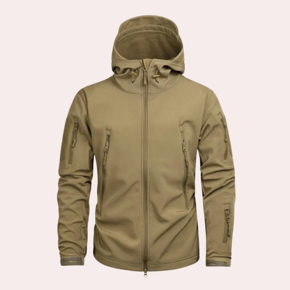 Softshell Jack Heren | Capuchon | Waterafstotend | Ritszakken