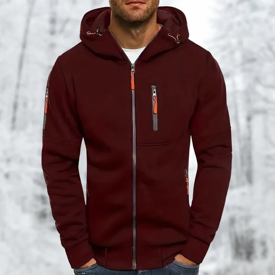 Vest met Capuchon Heren met Ritszakken | 9 Kleuren