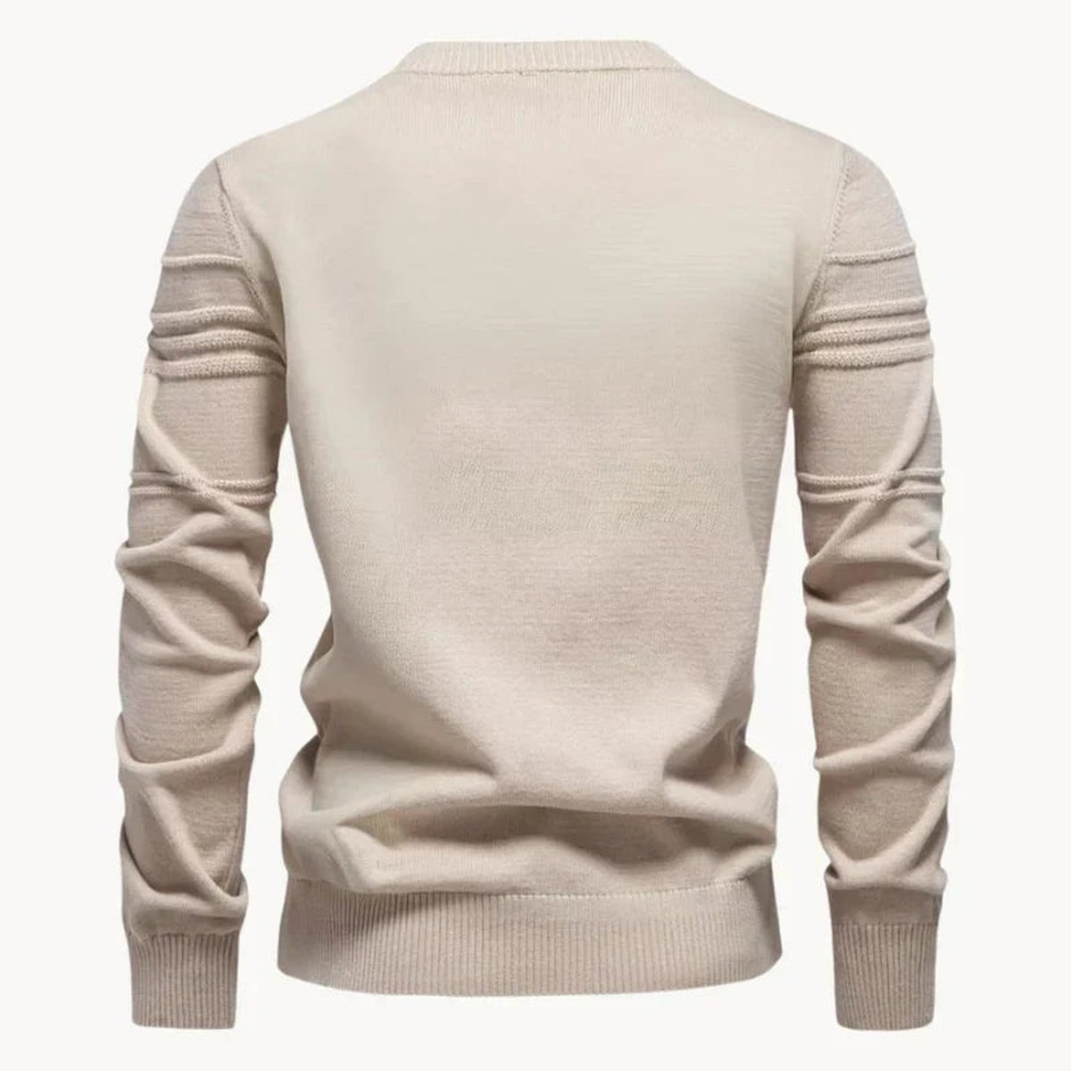 Trui met Ribstructuur Heren | Ronde Hals | Recht Model | Gebreid