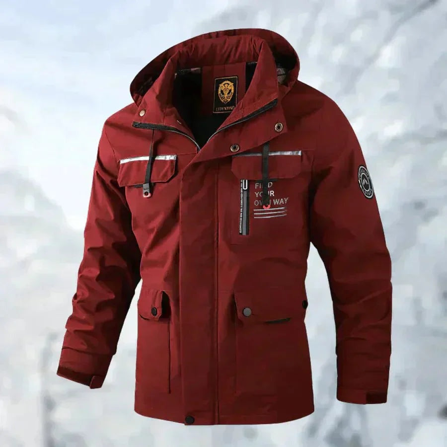 Outdoorjas Heren met Capuchon | Geruite Voering | Waterafstotend | 4 Kleuren