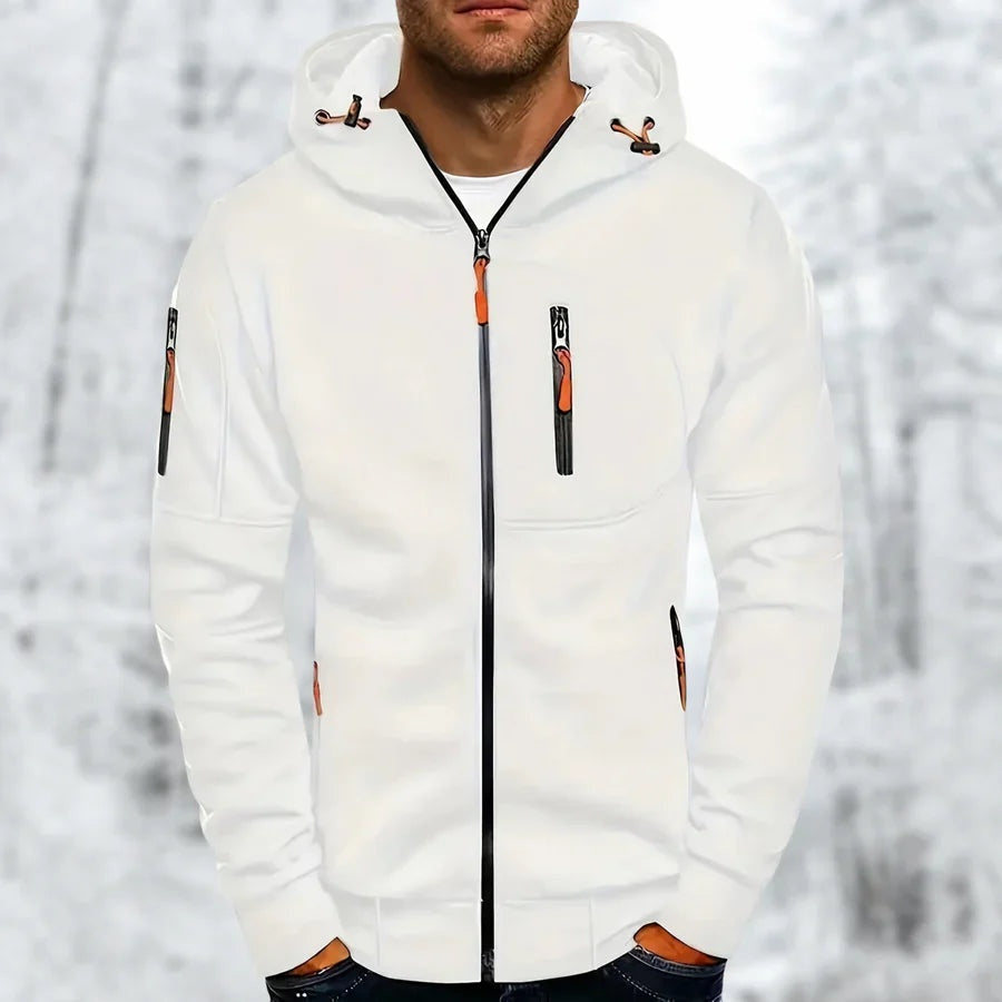 Vest met Capuchon Heren met Ritszakken | 9 Kleuren