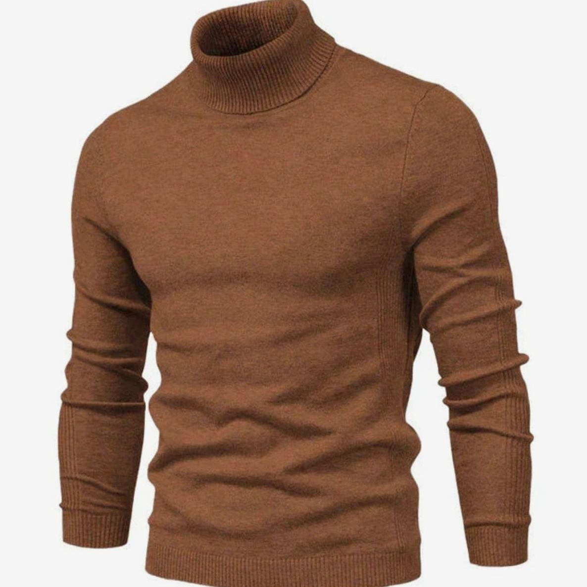 Slim Fit Coltrui Heren | Fijngebreid | Geribde Col