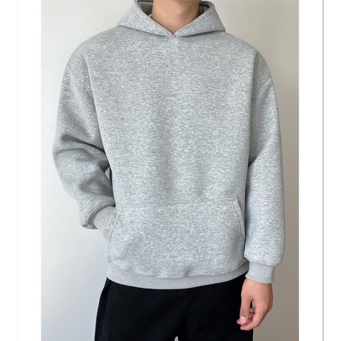 Oversized Hoodie Heren Effen | Kangoeroezak | 2 Kleuren
