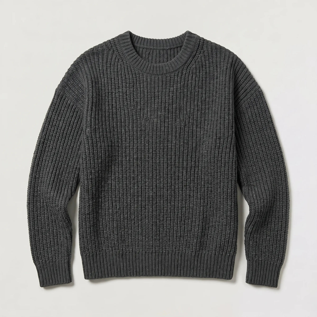 Ribgebreide Trui Heren | Ronde Hals | Regular Fit