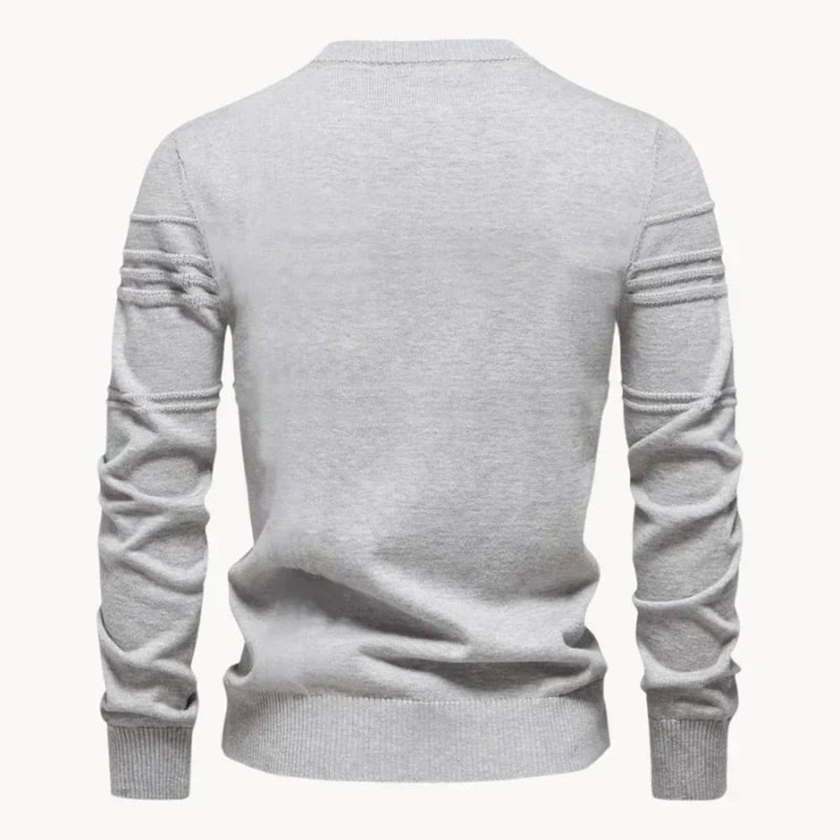 Trui met Ribstructuur Heren | Ronde Hals | Recht Model | Gebreid
