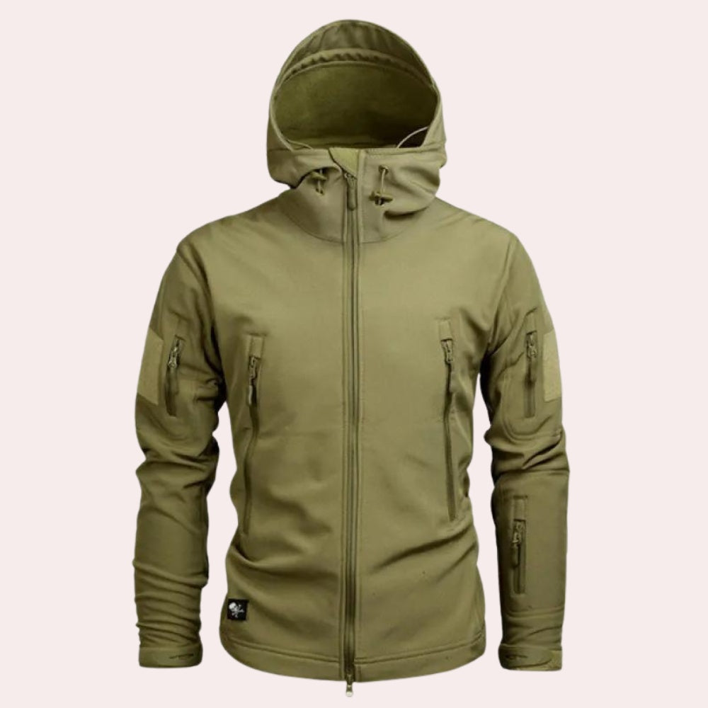 Softshell Jack Heren | Capuchon | Waterafstotend | Ritszakken