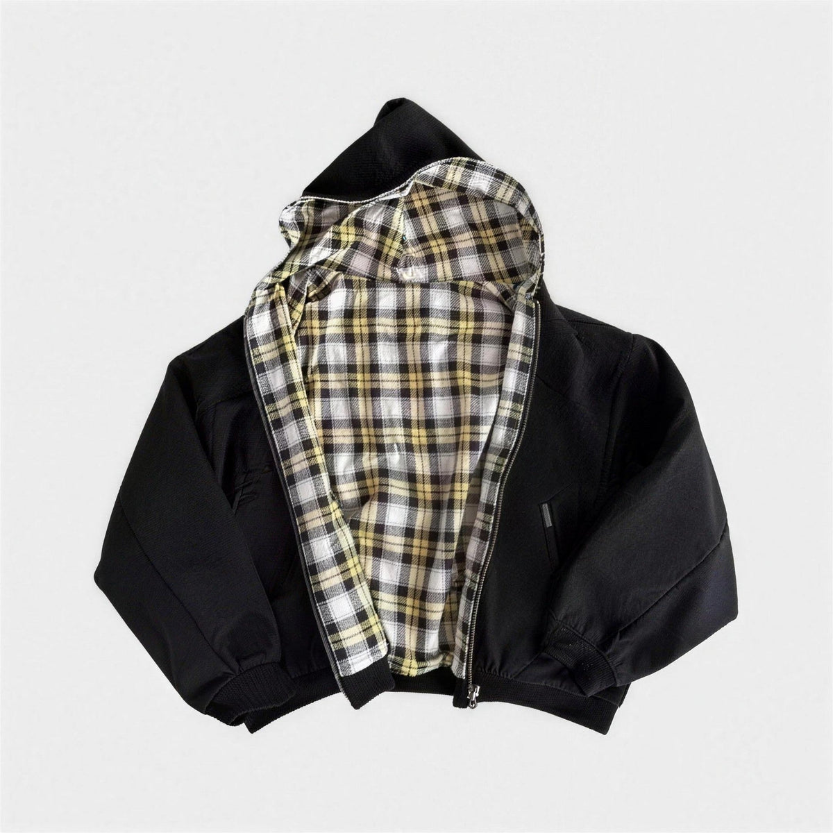 Omkeerbare Hoodie Heren | Rits | Oversized | Geruit