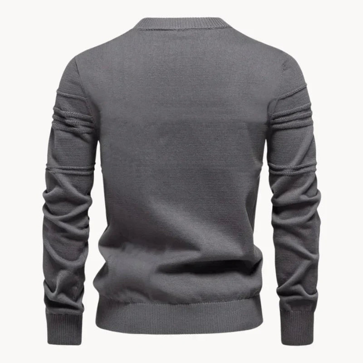 Trui met Ribstructuur Heren | Ronde Hals | Recht Model | Gebreid