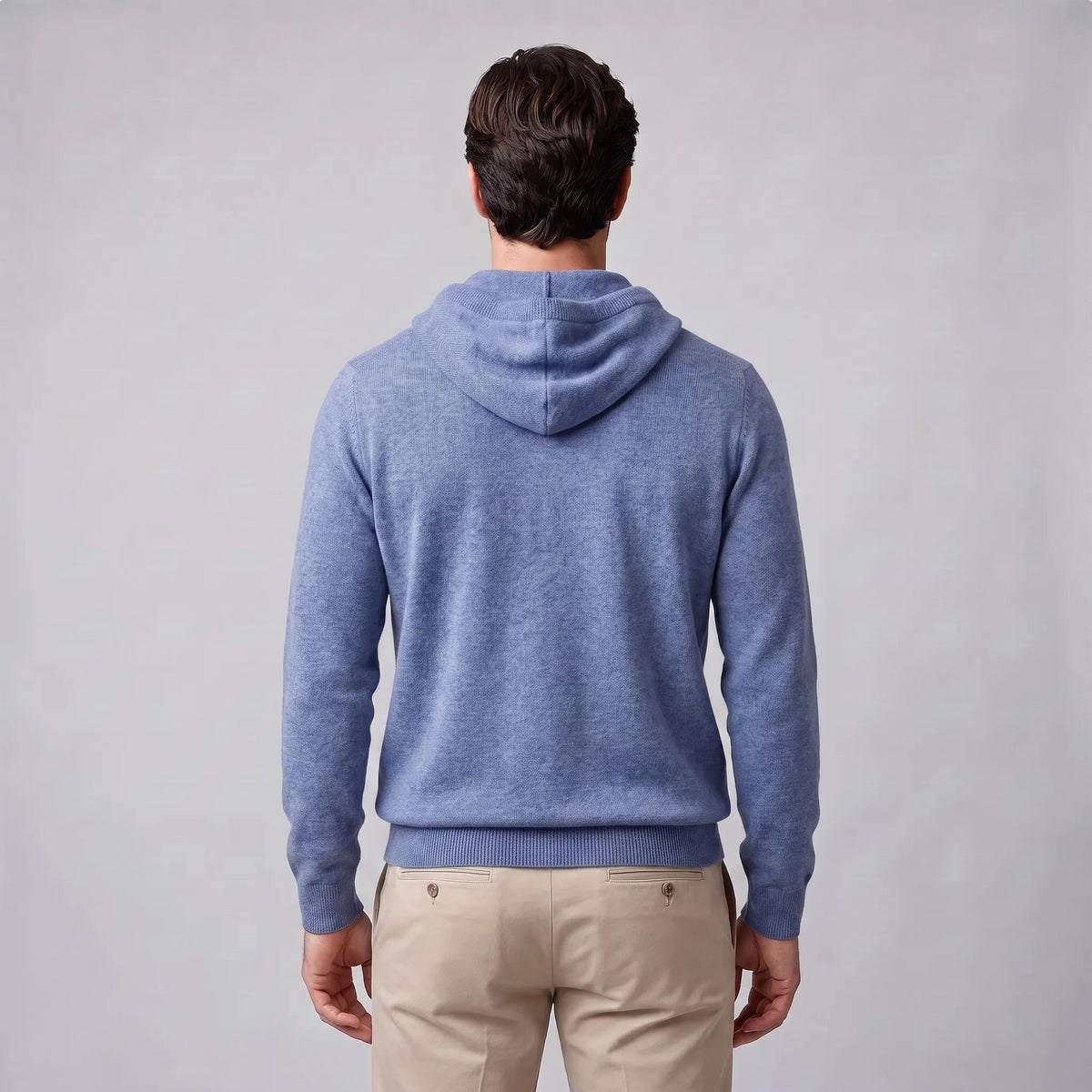 Gebreide Hoodie Heren | Fijngebreid | Trekkoord | Regular Fit
