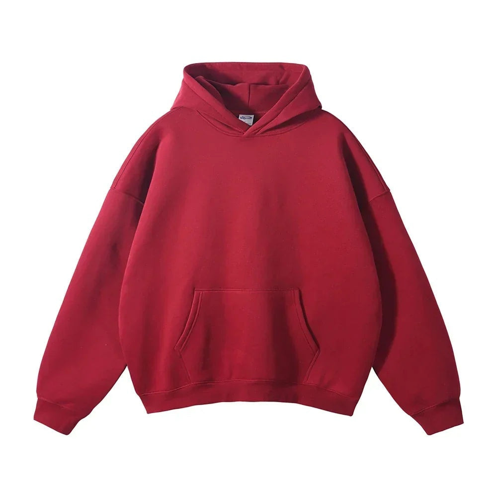 Hoodie Heren met Kangoeroezak | Losse Pasvorm | 15 Kleuren