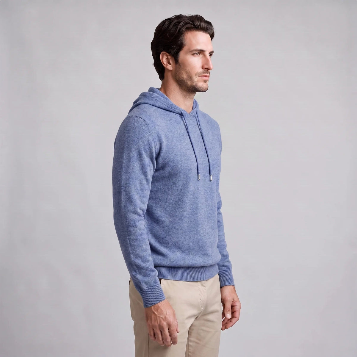 Gebreide Hoodie Heren | Fijngebreid | Trekkoord | Regular Fit