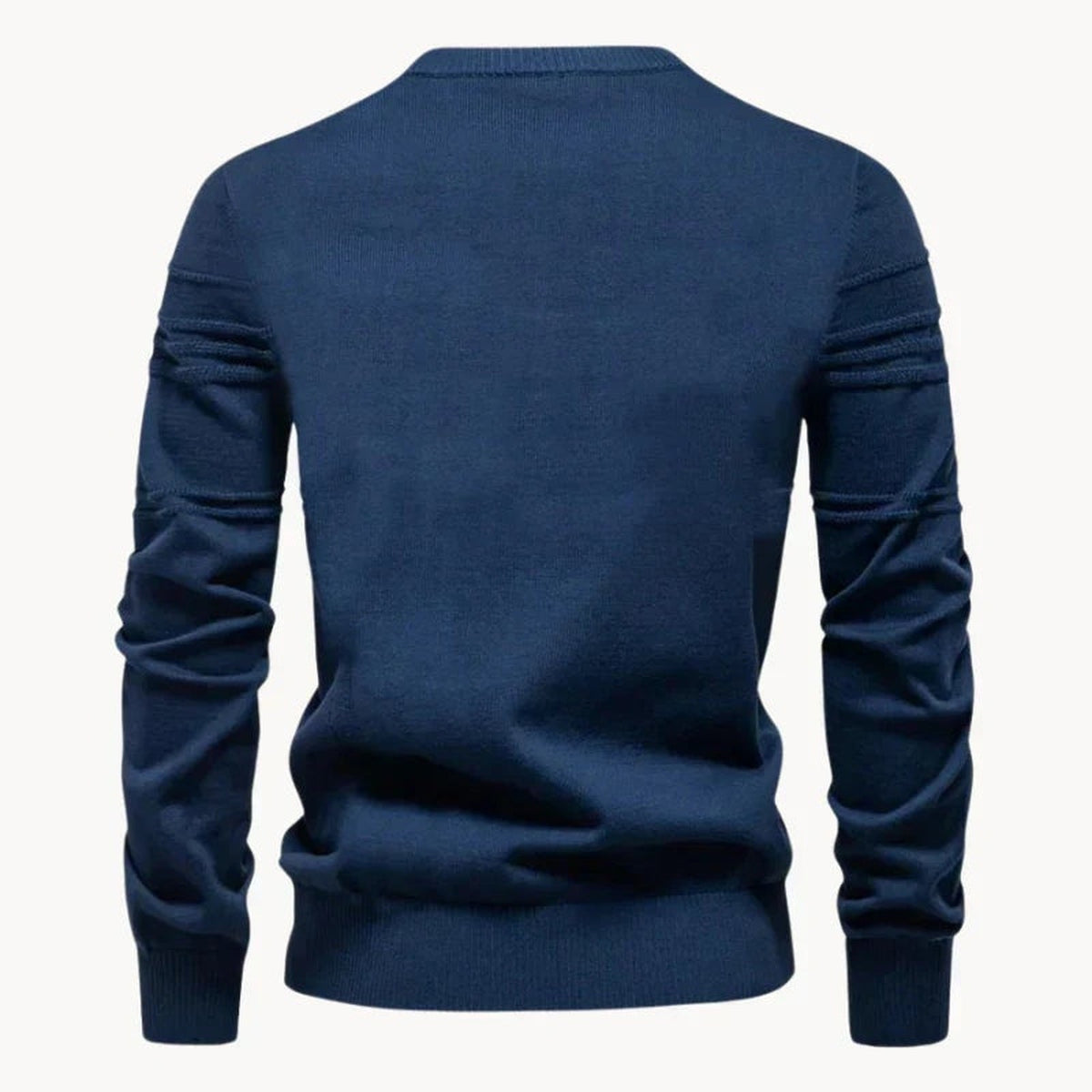 Trui met Ribstructuur Heren | Ronde Hals | Recht Model | Gebreid