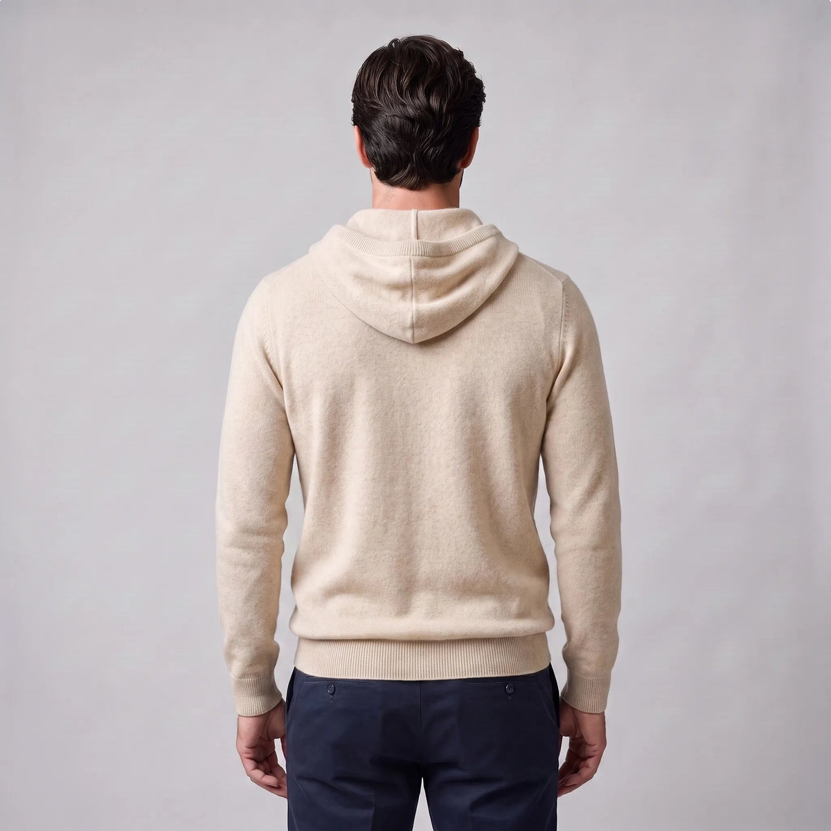 Gebreide Hoodie Heren | Fijngebreid | Trekkoord | Regular Fit