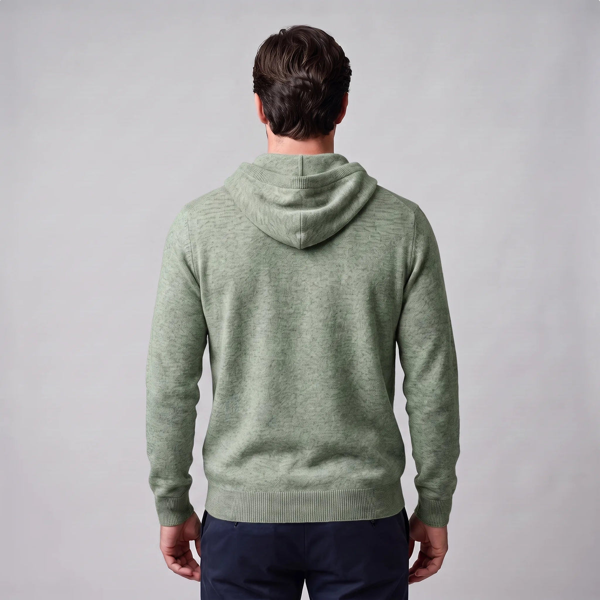 Gebreide Hoodie Heren | Fijngebreid | Trekkoord | Regular Fit