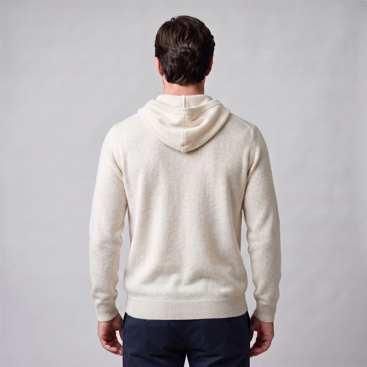 Gebreide Hoodie Heren | Fijngebreid | Trekkoord | Regular Fit