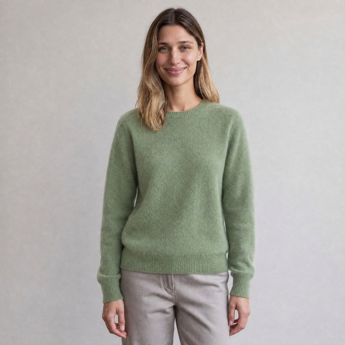 Fijngebreide Trui Dames met Ronde Hals | 11 Kleuren