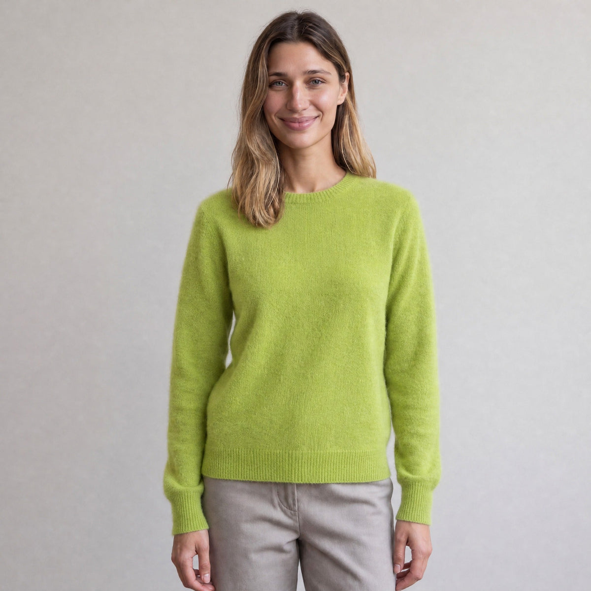 Fijngebreide Trui Dames met Ronde Hals | 11 Kleuren