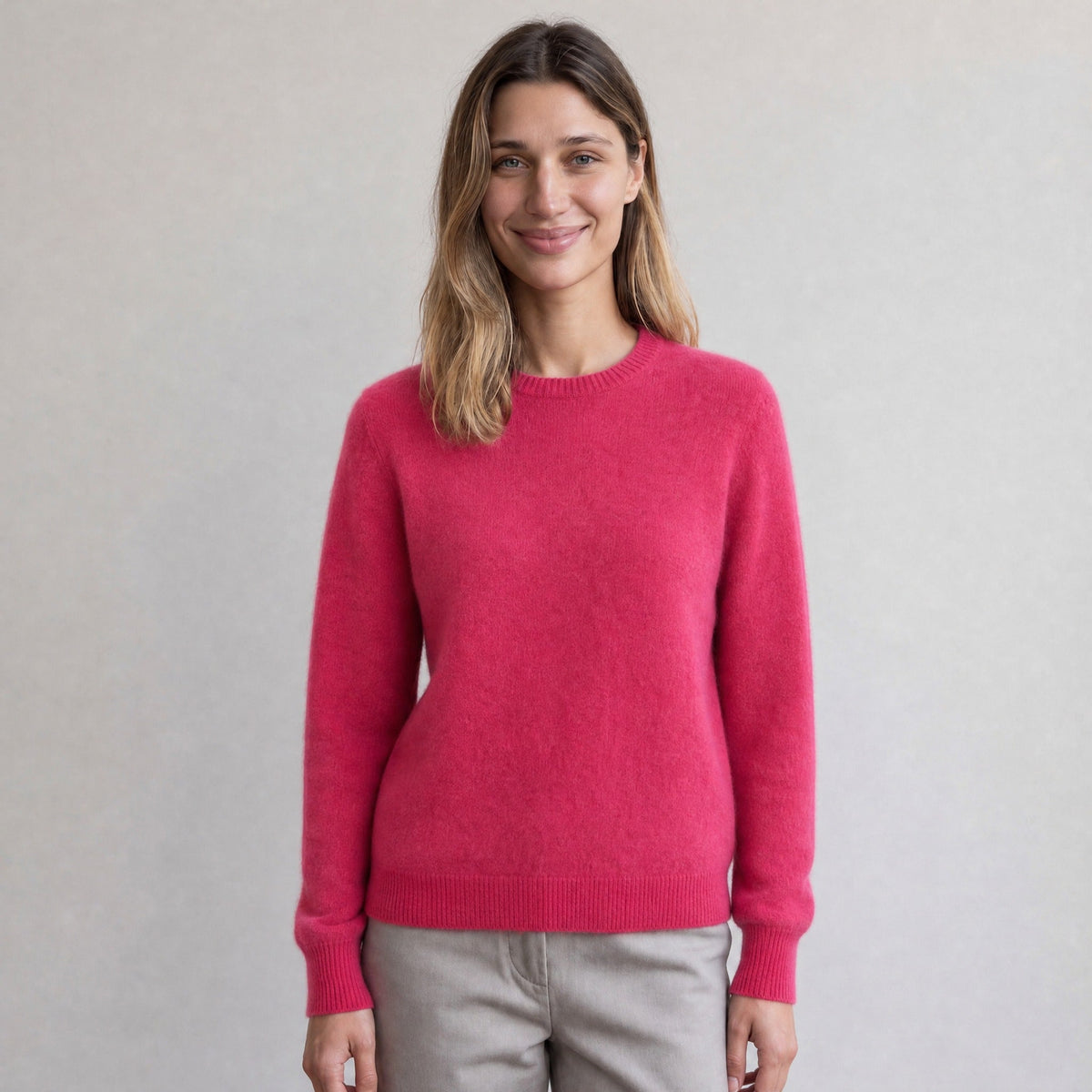 Fijngebreide Trui Dames met Ronde Hals | 11 Kleuren
