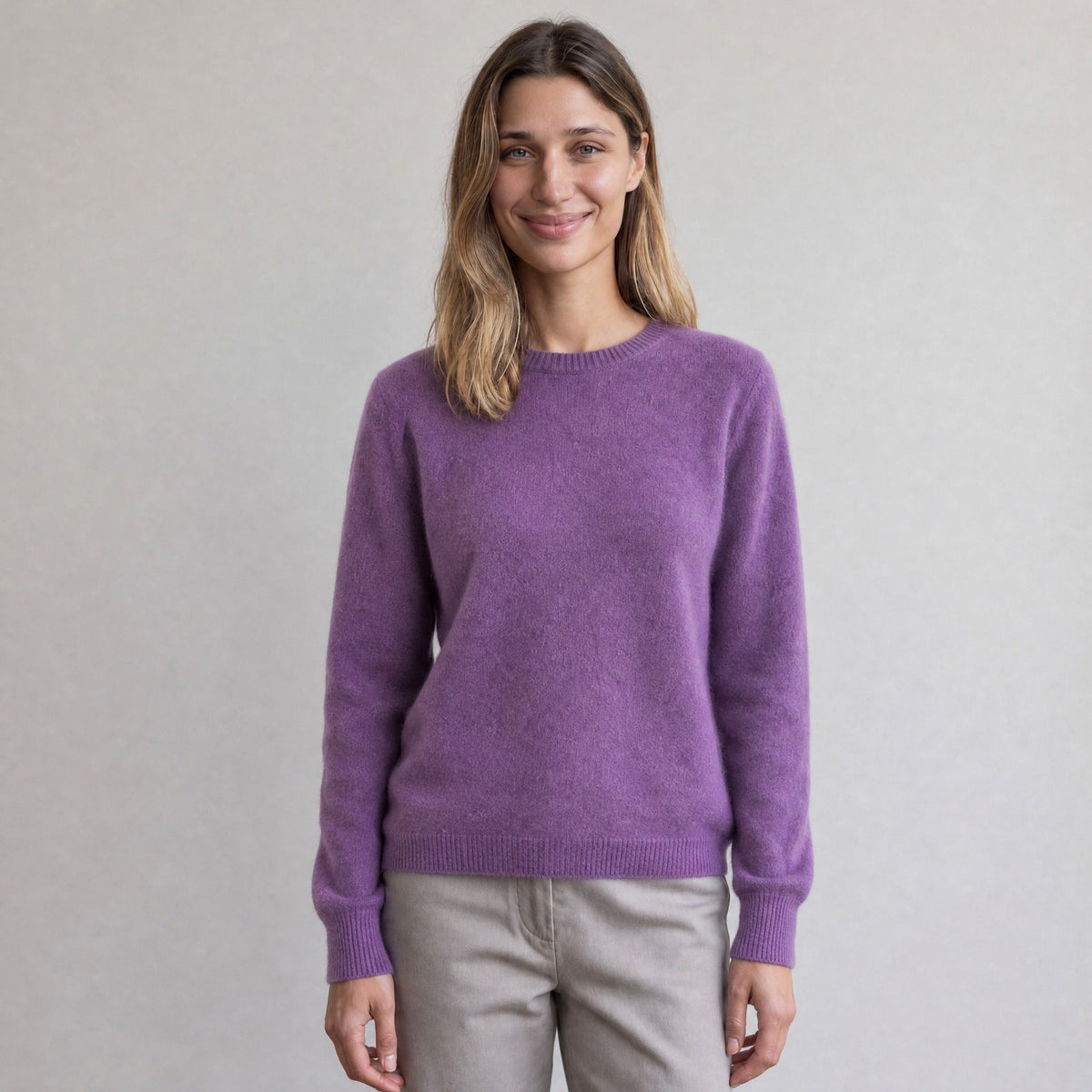 Fijngebreide Trui Dames met Ronde Hals | 11 Kleuren
