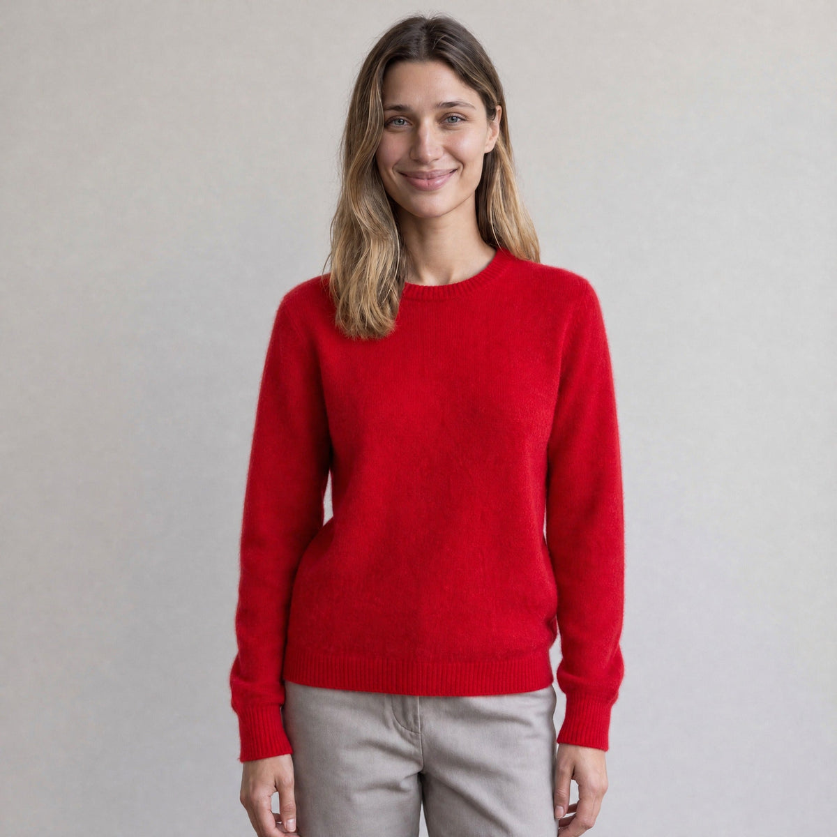 Fijngebreide Trui Dames met Ronde Hals | 11 Kleuren