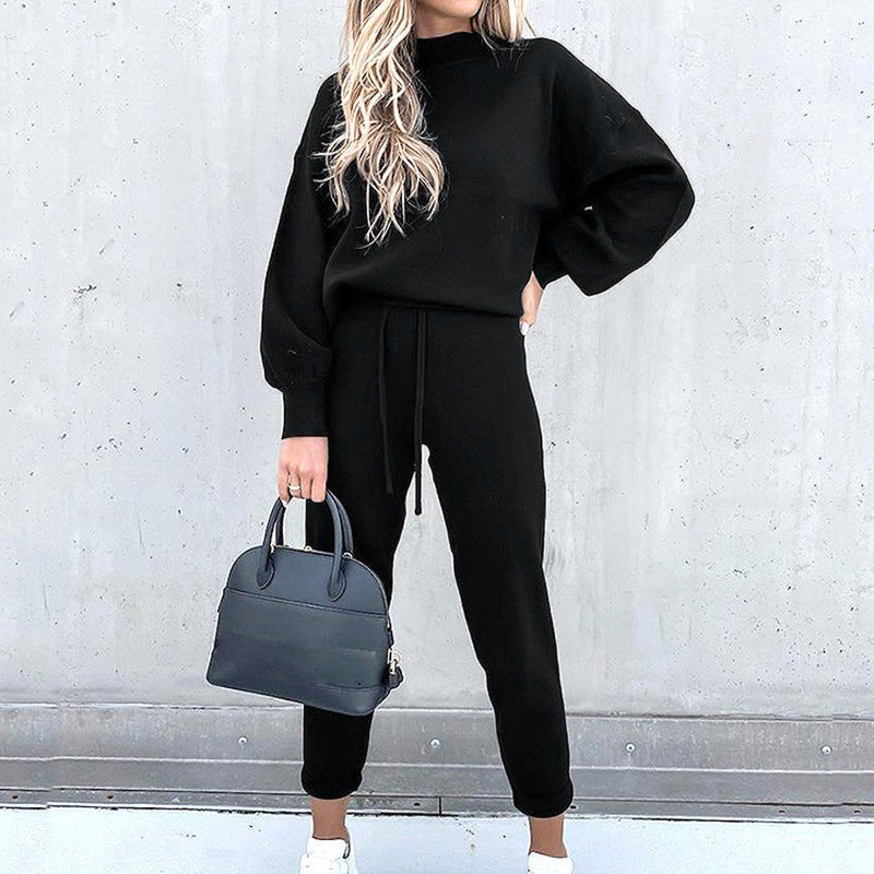 Huispak Dames | Gebreid | Halve Col | Ballonmouwen-Boutique Moda