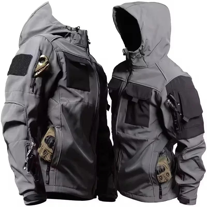 Tactische Jas Heren | Softshell | Fleecevoering | Capuchon