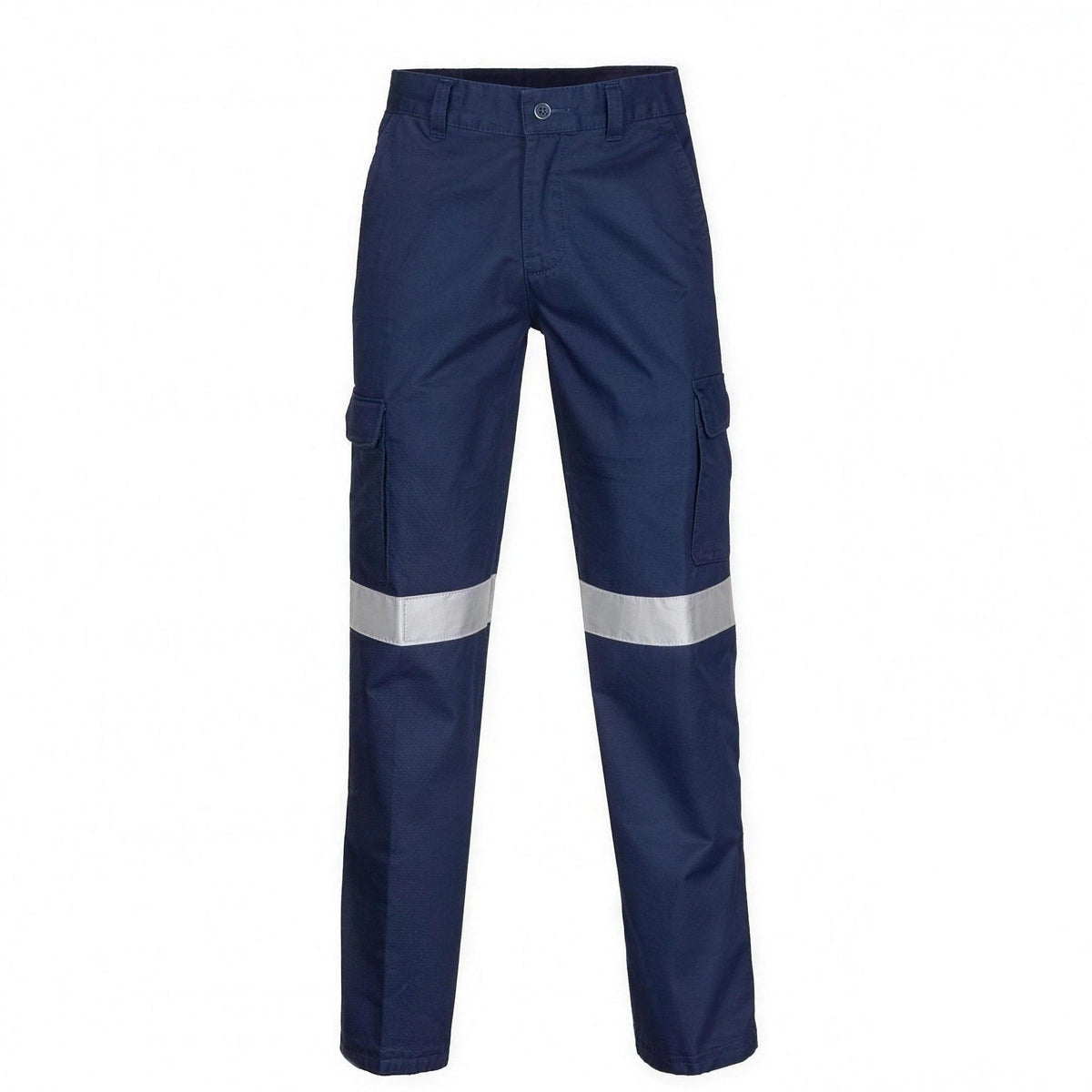 Werkbroek met Reflectie | Katoen | Cargo | Marineblauw