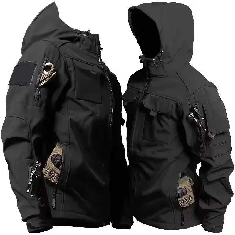 Tactische Jas Heren | Softshell | Fleecevoering | Capuchon