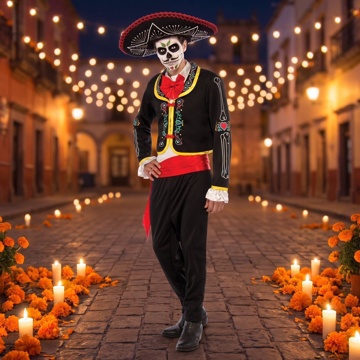 Mexicaans Kostuum Heren | Day of the Dead | Sombrero | Jasje