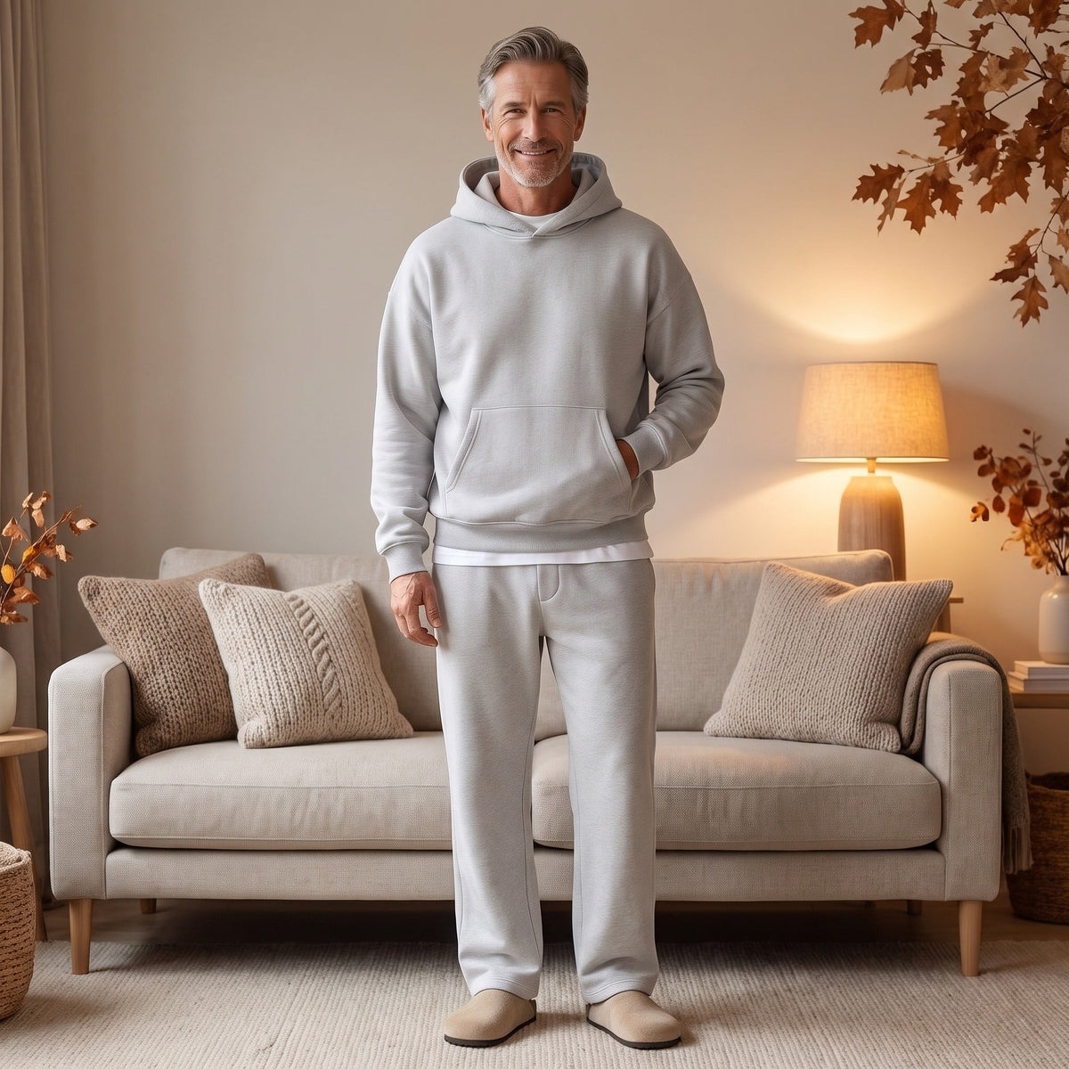 Joggingpak Heren met Buidelzak | Hoodie | Rechte Joggingbroek