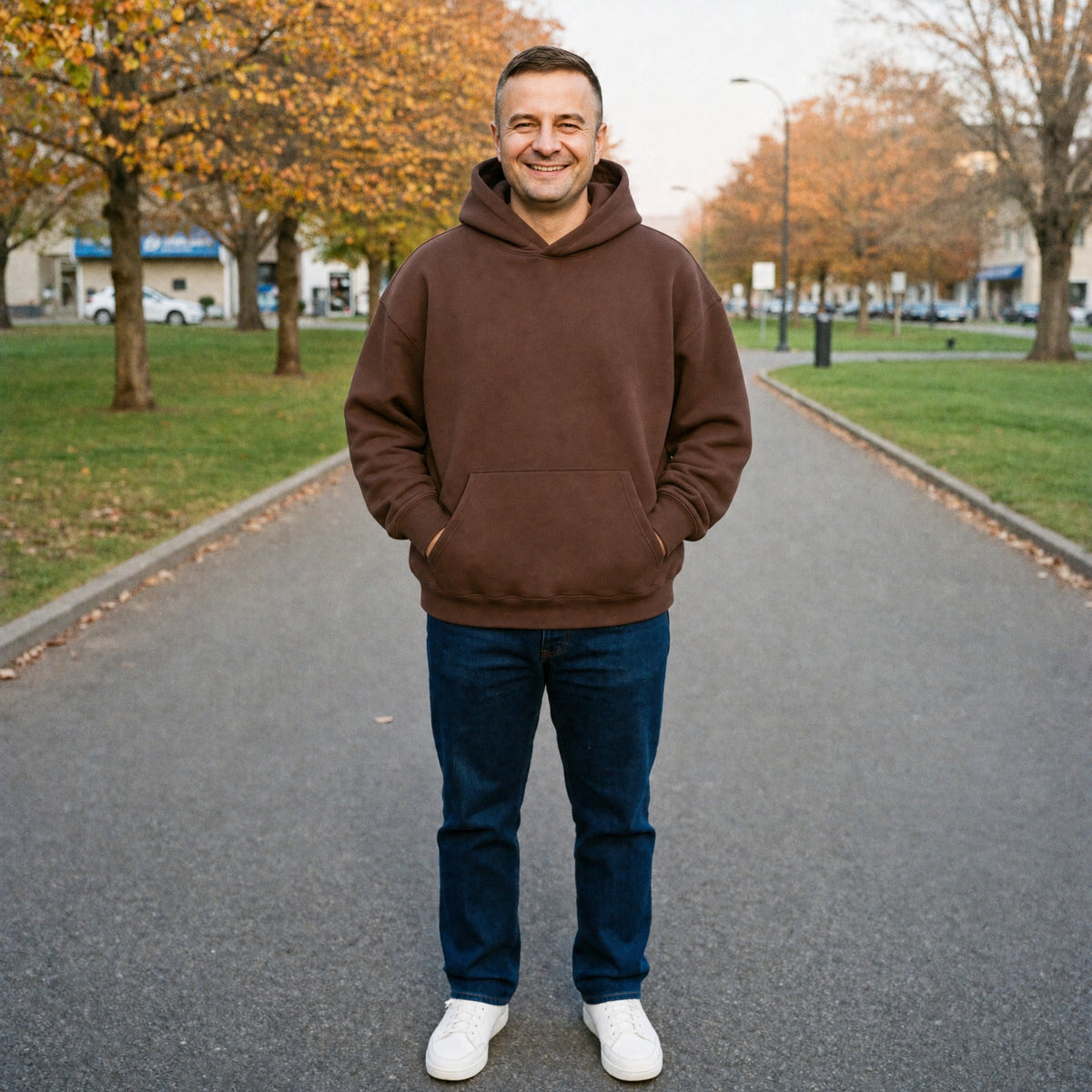 Hoodie Heren met Kangoeroezak | Losse Pasvorm | 15 Kleuren