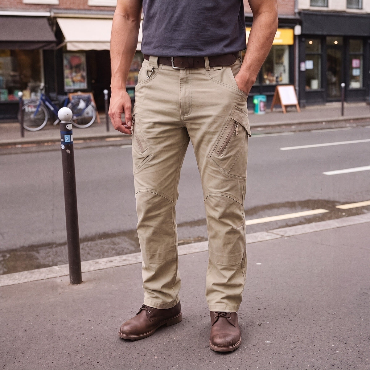 Outdoorbroek Heren | Stretch | Canvas | Cargozakken