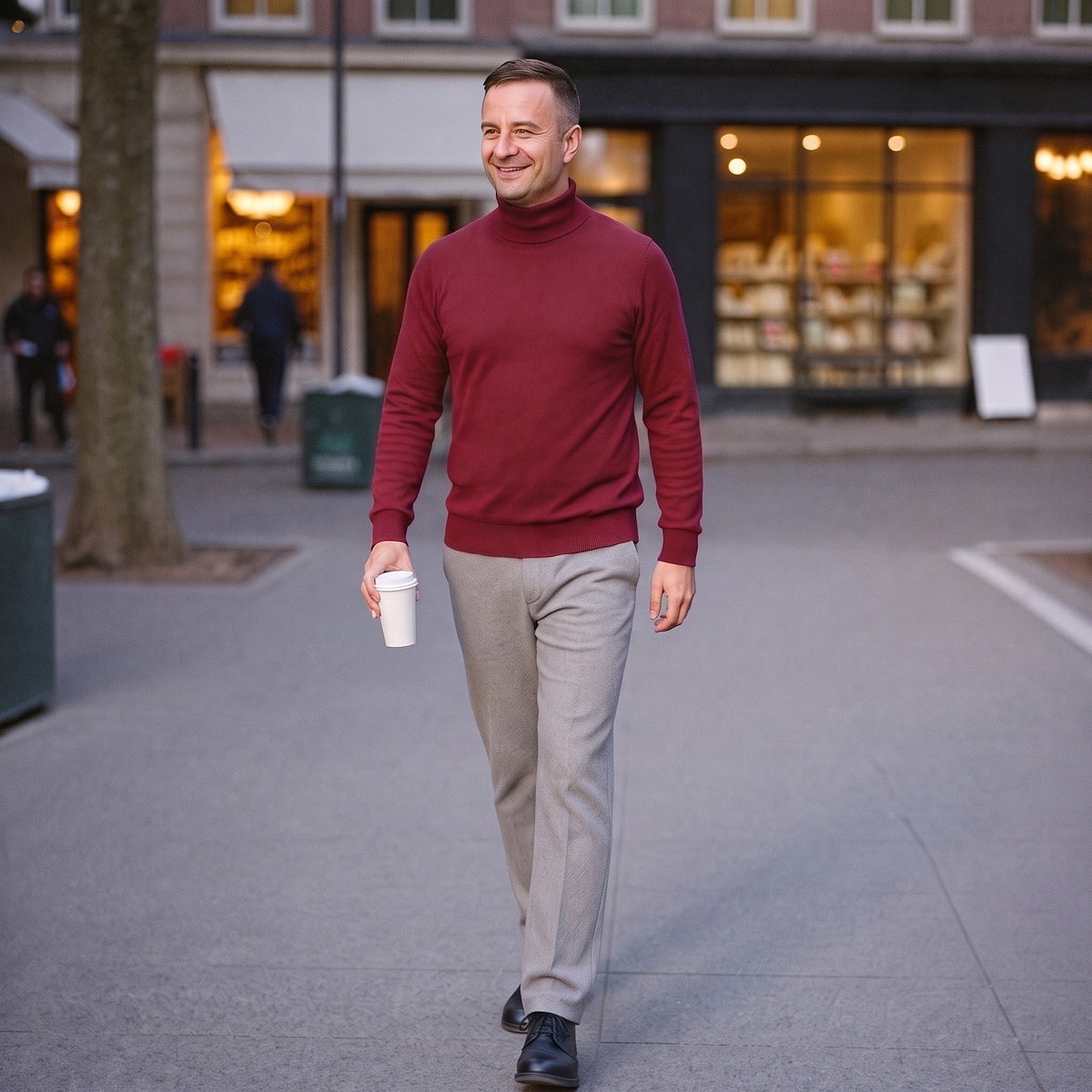 Klassieke Coltrui Heren | Fijngebreid | Regular Fit
