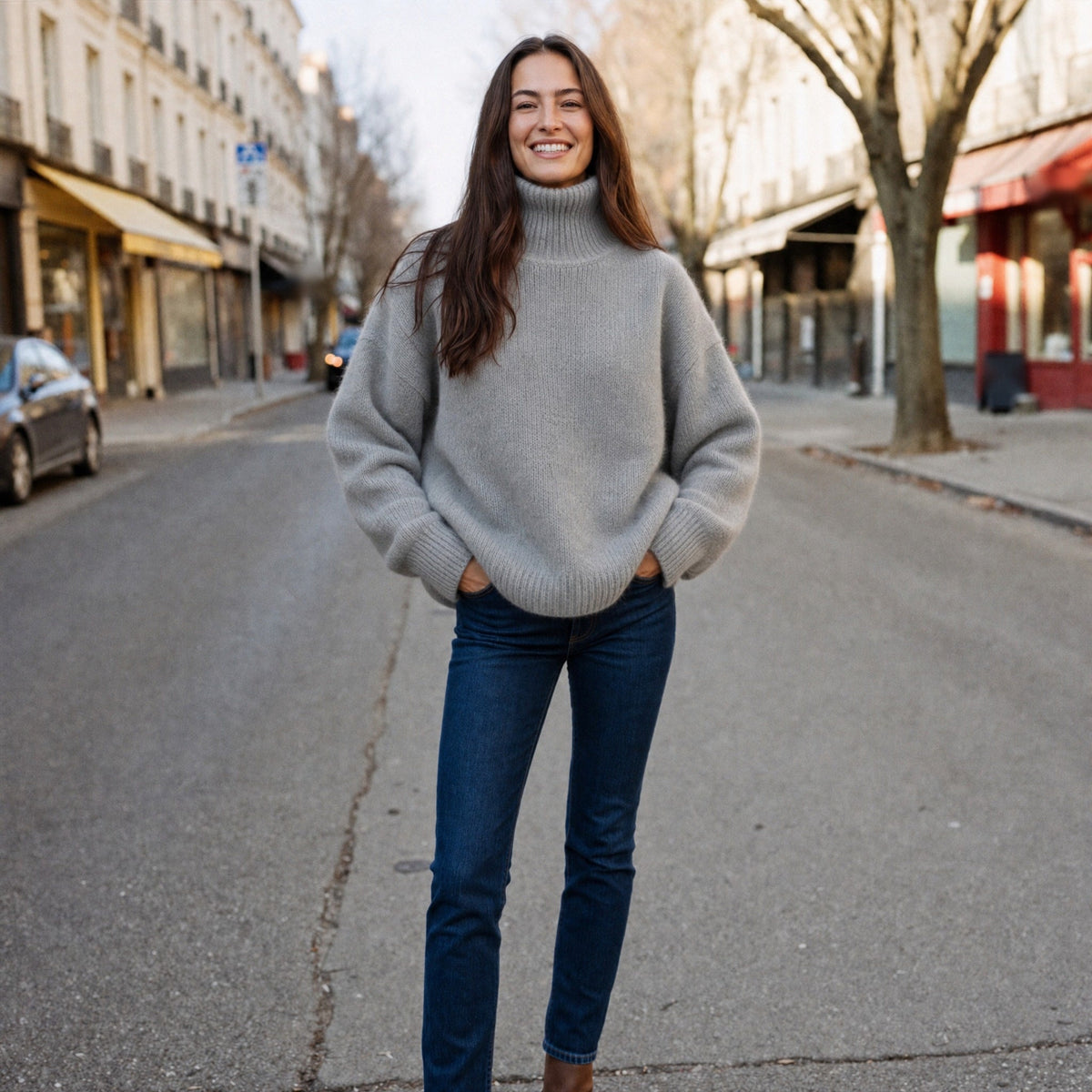 Wijde Coltrui Dames | Kasjmierlook | 11 Kleuren