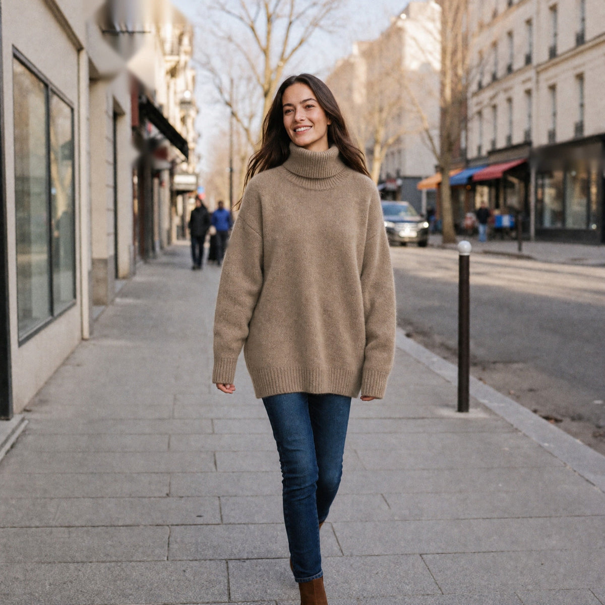 Wijde Coltrui Dames | Kasjmierlook | 11 Kleuren