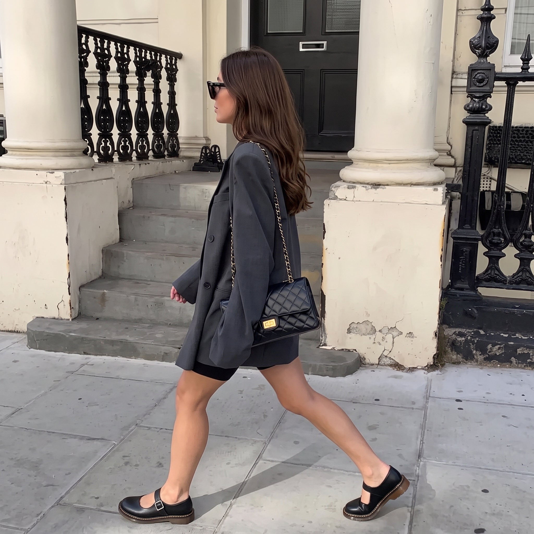 Mary Jane-schoenen - Zwarte en bruine damesschoenen met gesp-Boutique Moda