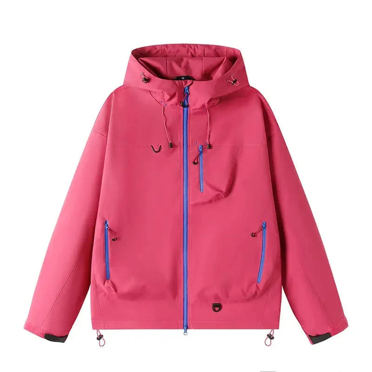 Roze regenjas, zijkant | Boutique Moda