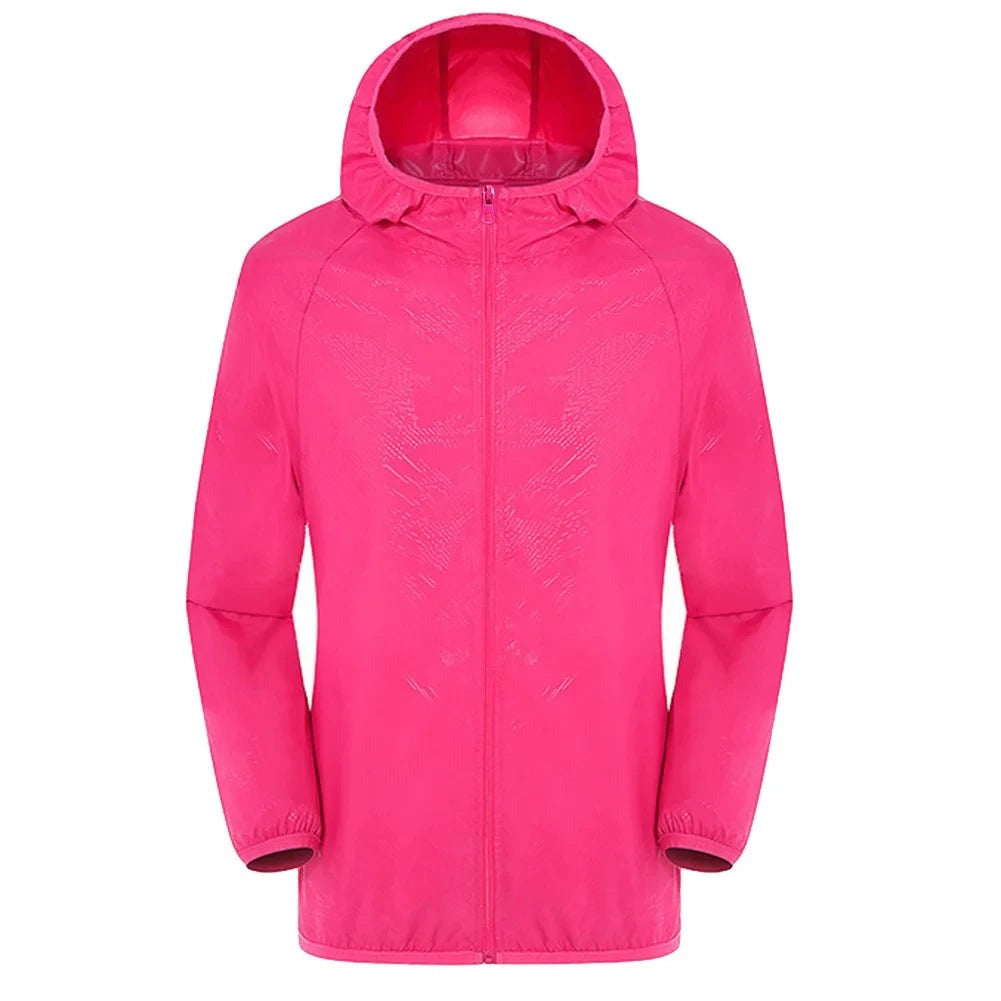 Lichte regenjas in roze met capuchon | Boutique Moda