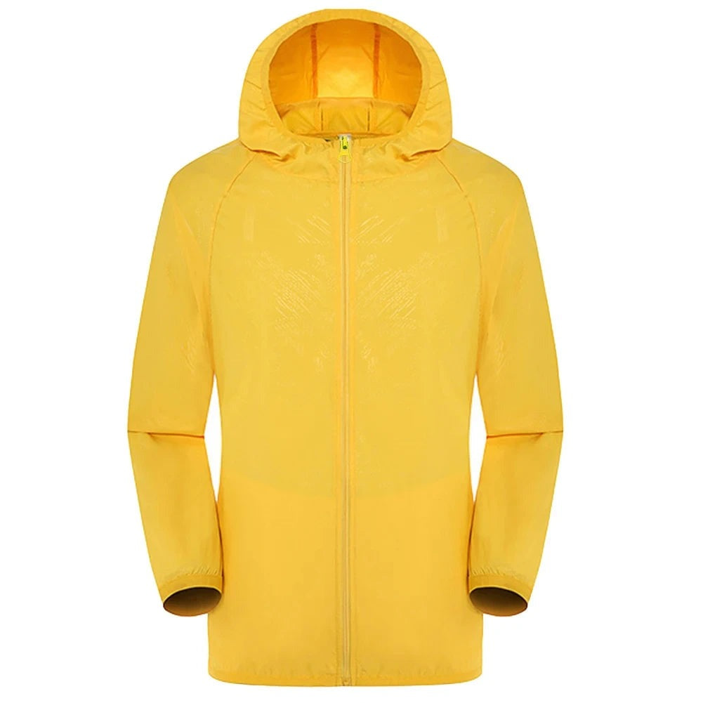 Lichte regenjas in geel met capuchon | Boutique Moda