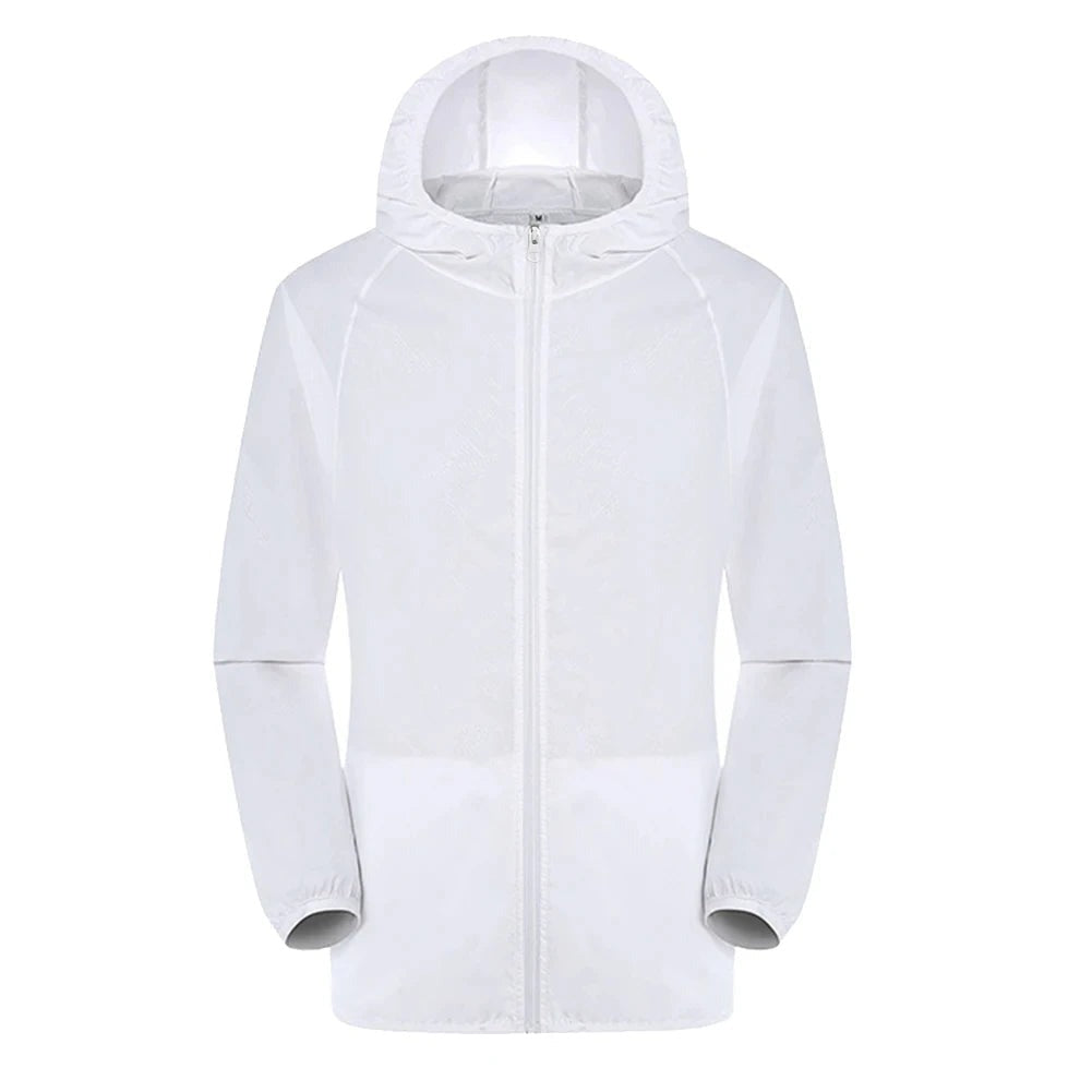 Lichte regenjas in wit met capuchon | Boutique Moda