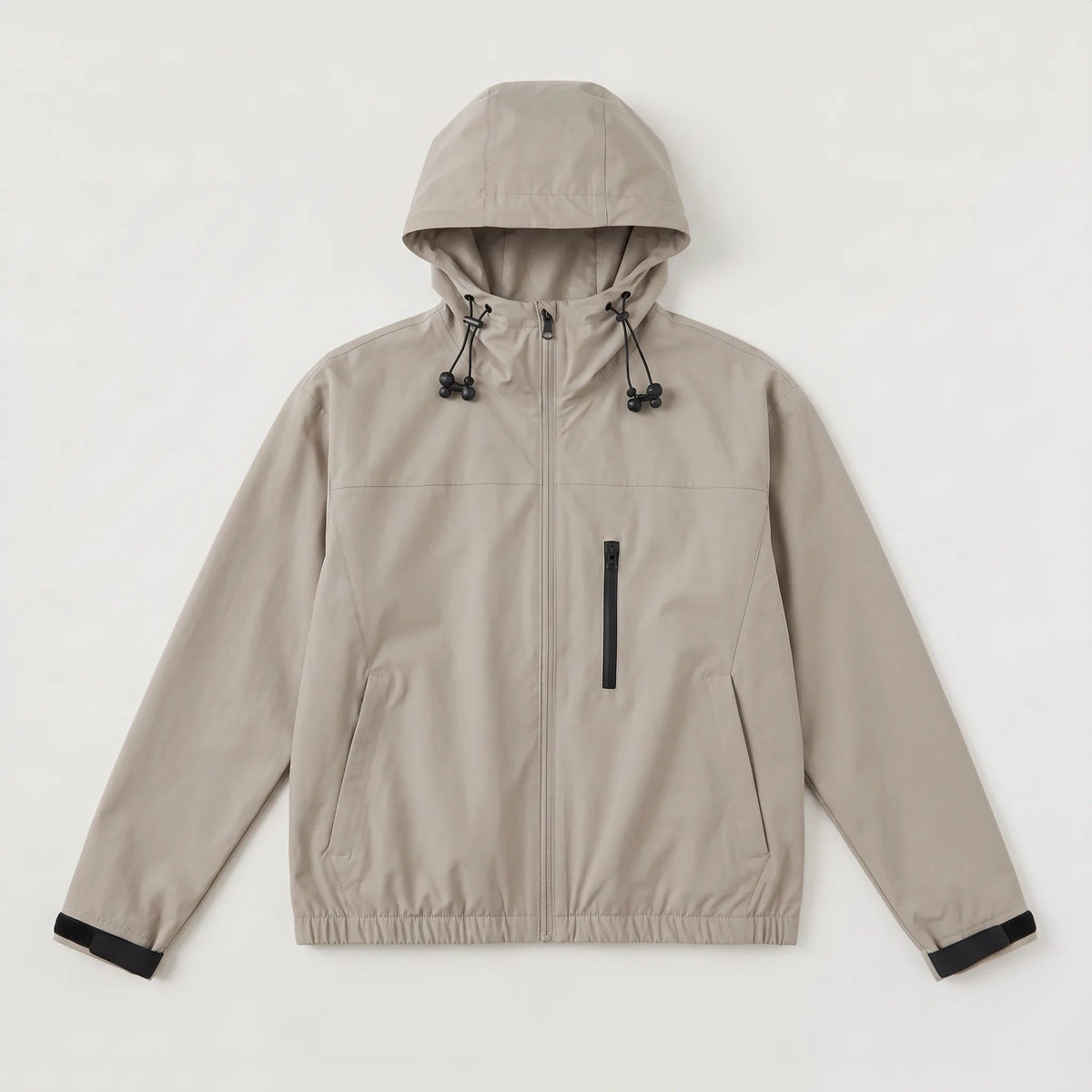 Khaki regenjas, liggend | Boutique Moda