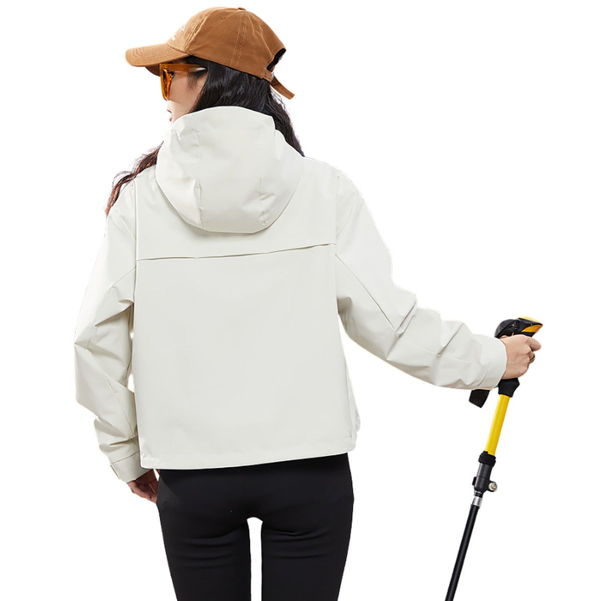 Witte regenjas, achterkant | Boutique Moda