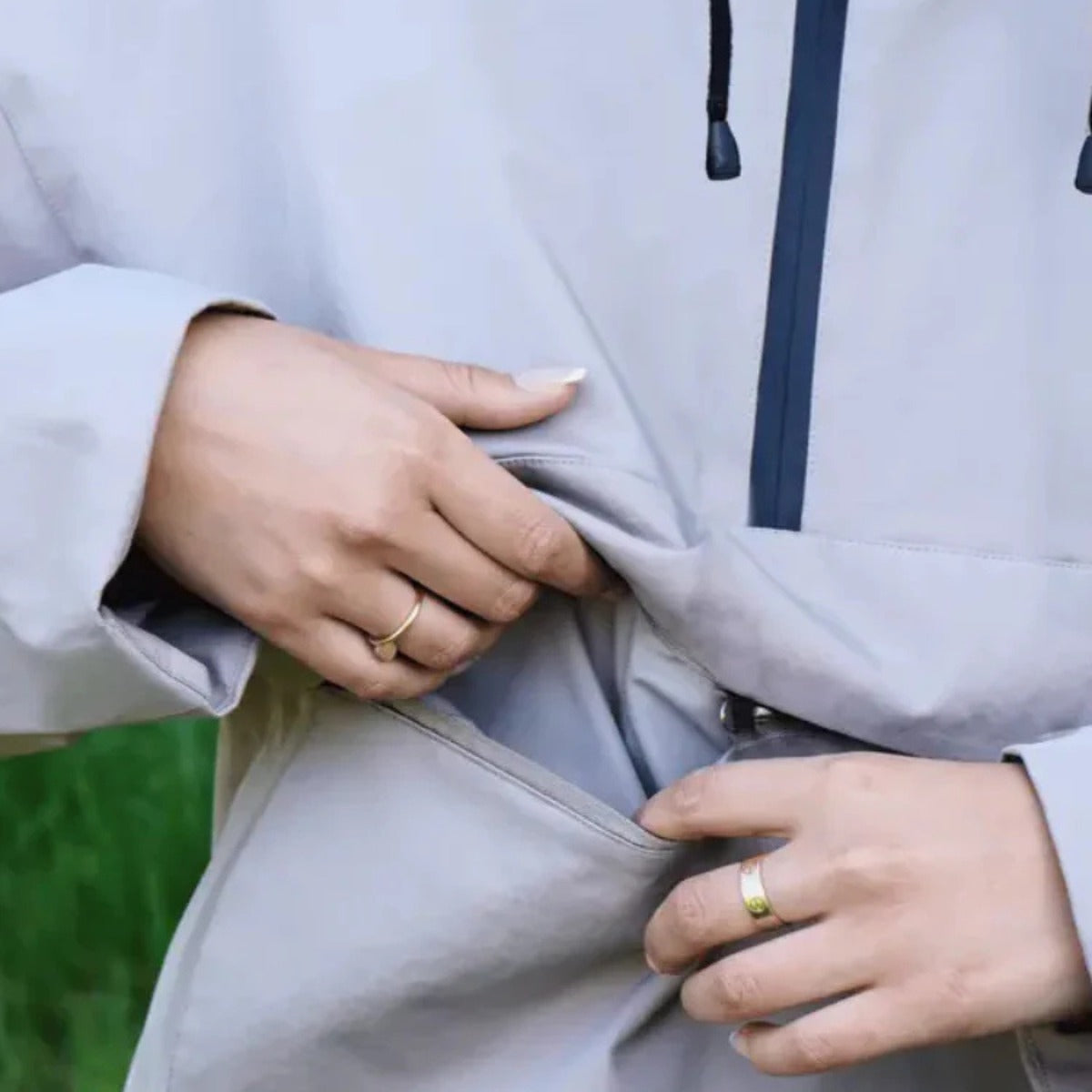 Close-up van de halve rits | Boutique Moda
