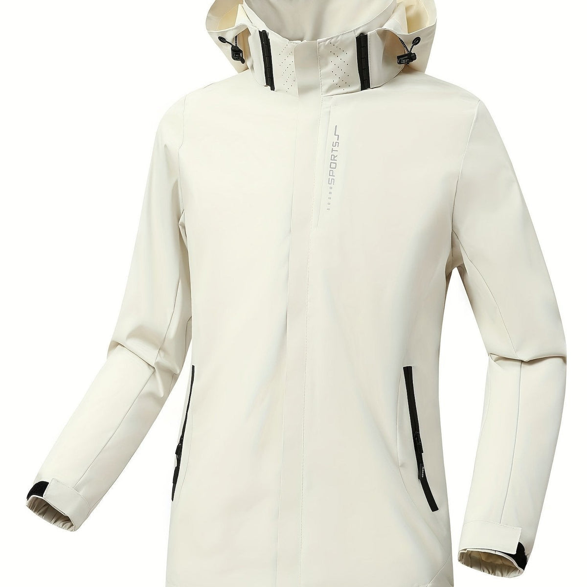 Beige sportjas, zijkant | Boutique Moda