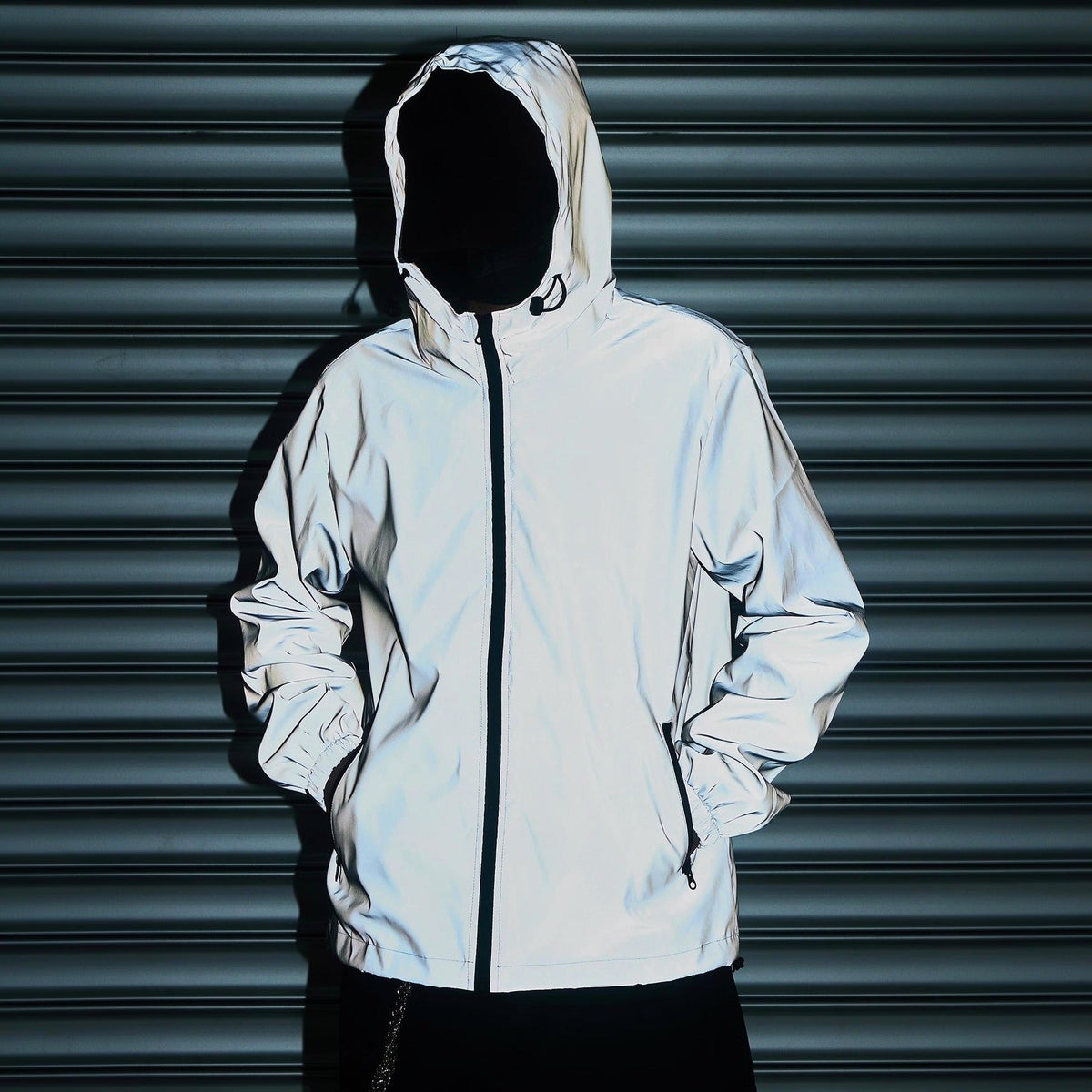 Reflecterend Windjack Heren | Capuchon | Licht