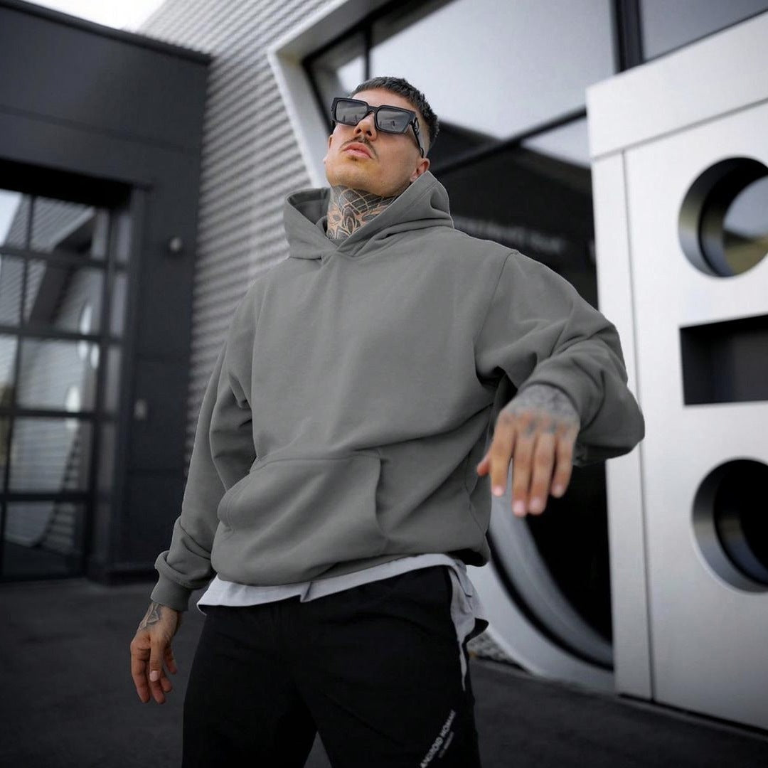 Effen Hoodie Heren tot 5XL | Kangoeroezak | 6 Kleuren
