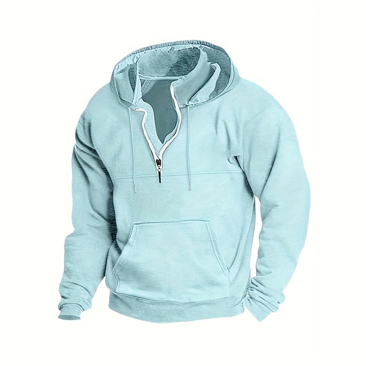 Half Zip Hoodie Heren met Opstaande Kraag | 8 Kleuren